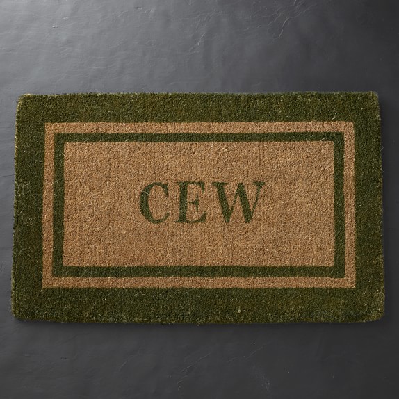 Personalized Double Border Doormat Williams Sonoma