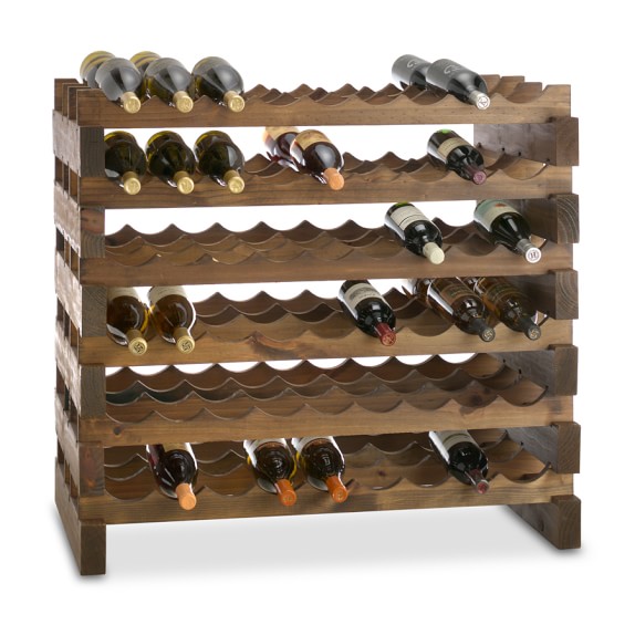 Modular Australian Pine Wine Racks Williams Sonoma
