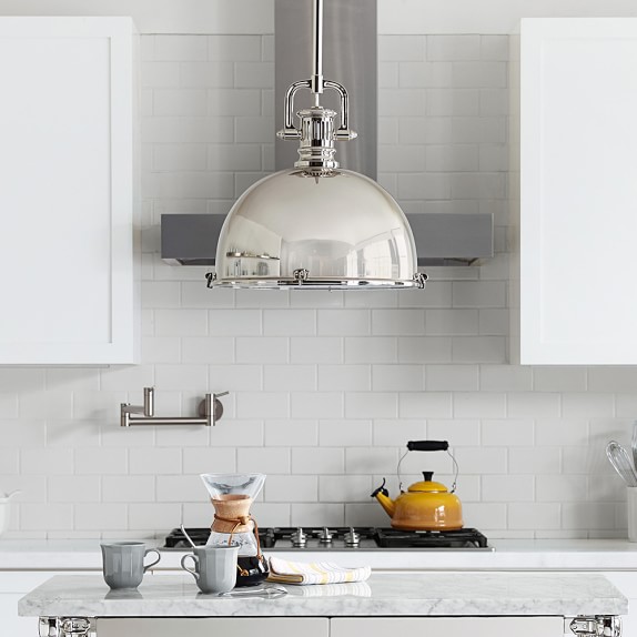 Greenwich Pendant Polished Nickel Williams Sonoma Roll Over Image To Zoom