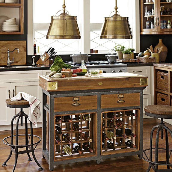 French Chef S Kitchen Island With Drawers Williams Sonoma French Chef S Kitchen Island With Drawers
