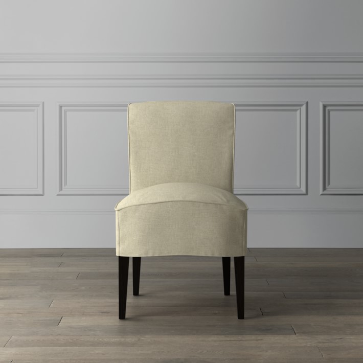 Fitzgerald Slipcovered Linen Side Chair Williams Sonoma