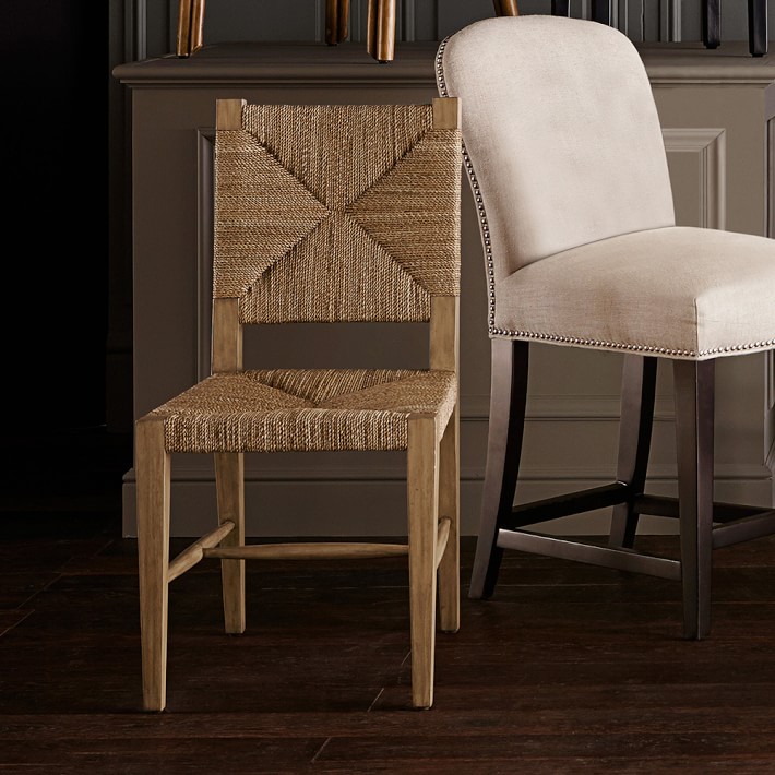 Rutherford Woven Rush Dining Side Chair Williams Sonoma Mesmerizing Woven Dining Room Chairs Rutherford Woven Rush Dining Side Chair Williams Sonoma Mesmerizing Woven Dining Room Chairs