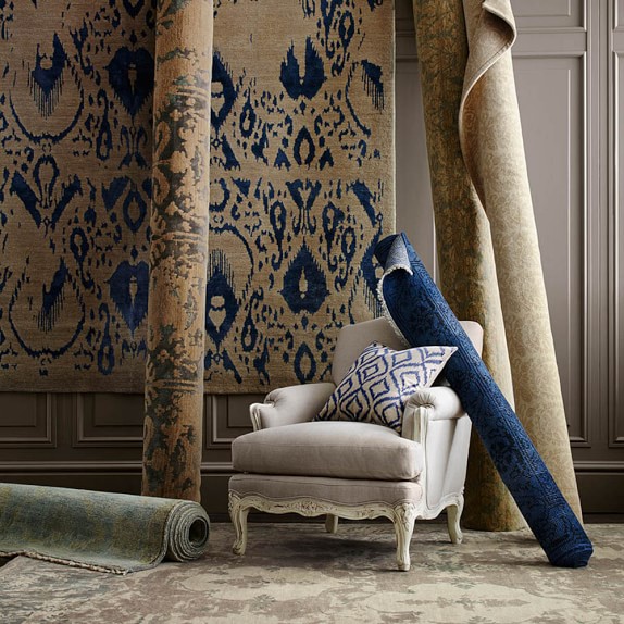 Misty Morning HandKnotted Wool/Silk Rug Williams Sonoma