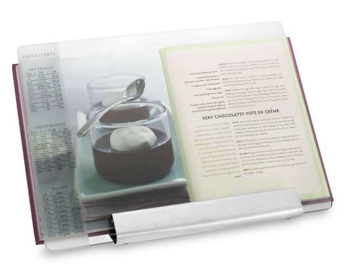 Glass Stainless Steel Cookbook Holder Williams Sonoma