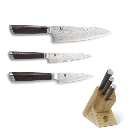 Shun Fuji 4Piece Knife Block Set Williams Sonoma
