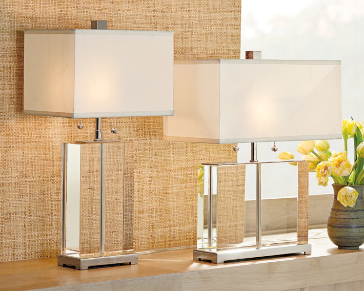 Crystal Block Lamp Tall Williams Sonoma