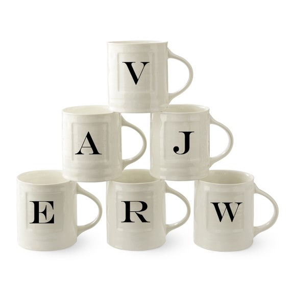 monogram mug sale williams sonoma