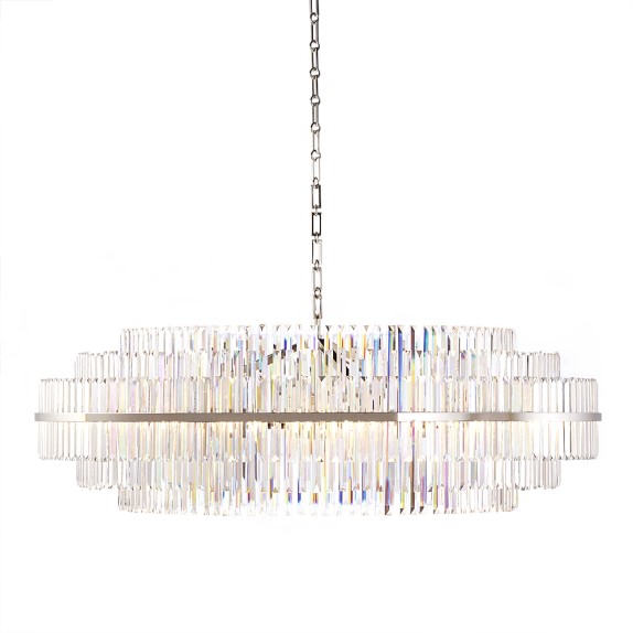 Vienna 48 Round Crystal Chandelier Polished Nickel Williams Sonoma Crystal Chandelier Polished Nickel Saved View Larger Roll Over Image To Zoom