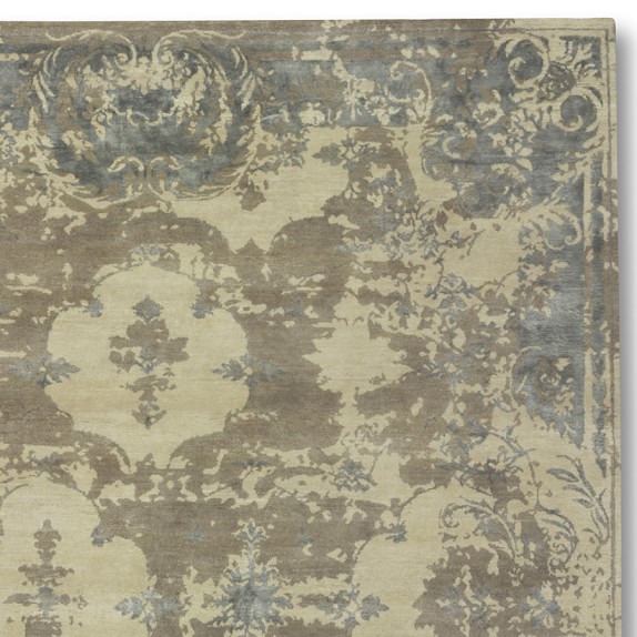 Misty Morning HandKnotted Wool/Silk Rug Williams Sonoma