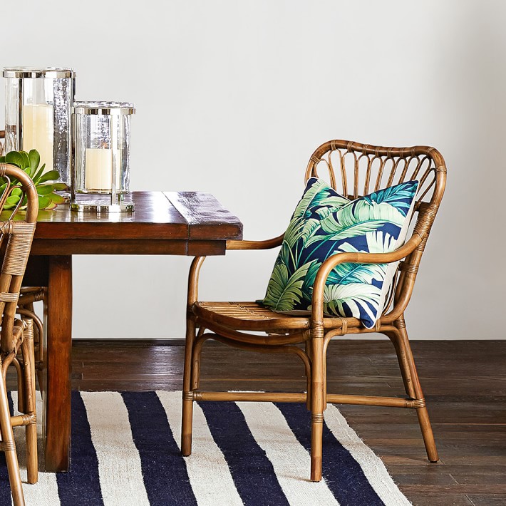 St Martin Rattan Dining Armchair Williams Sonoma