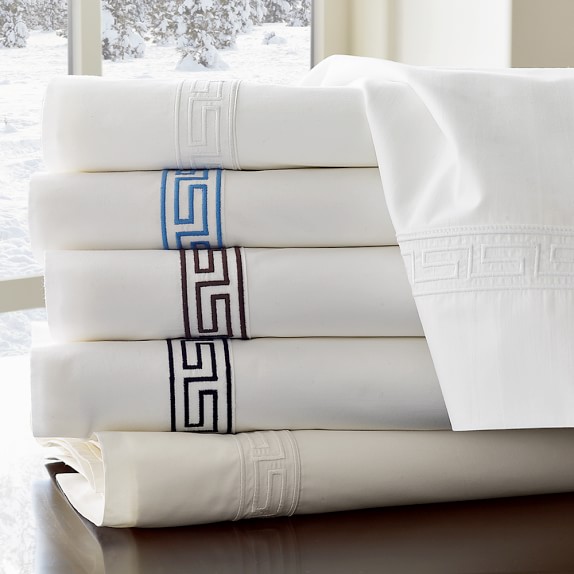 Italian Greek Key Embroidered Bedding Williams Sonoma Scroll To Previous Item
