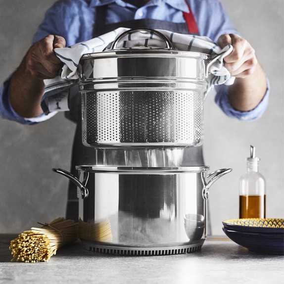 Williams Sonoma StainlessSteel Multipot with Pasta Insert, 8 Qt