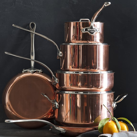 Mauviel Copper Triply 10 Piece Cookware Set Williams Sonoma Mauviel Copper Triply 10 Piece Cookware Set Saved View Larger Roll Over Image To Zoom