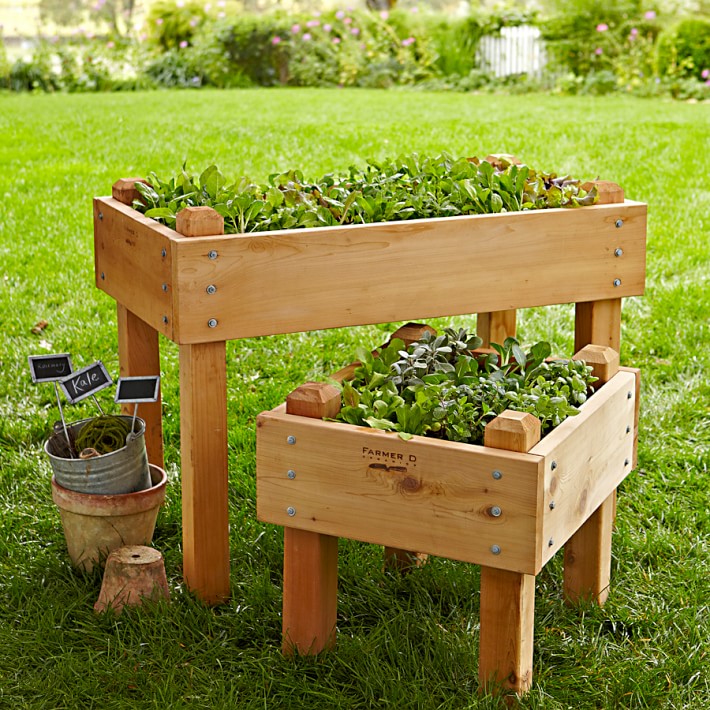 Farmer D Cedar Raised Bed Williams Sonoma