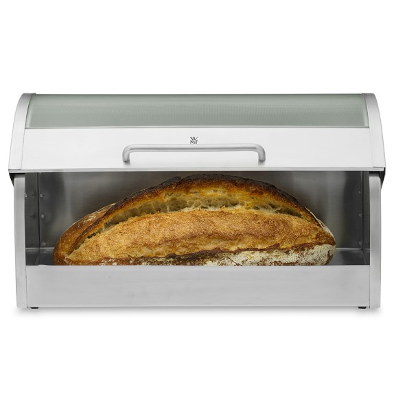 Glass & StainlessSteel Bread Box Williams Sonoma
