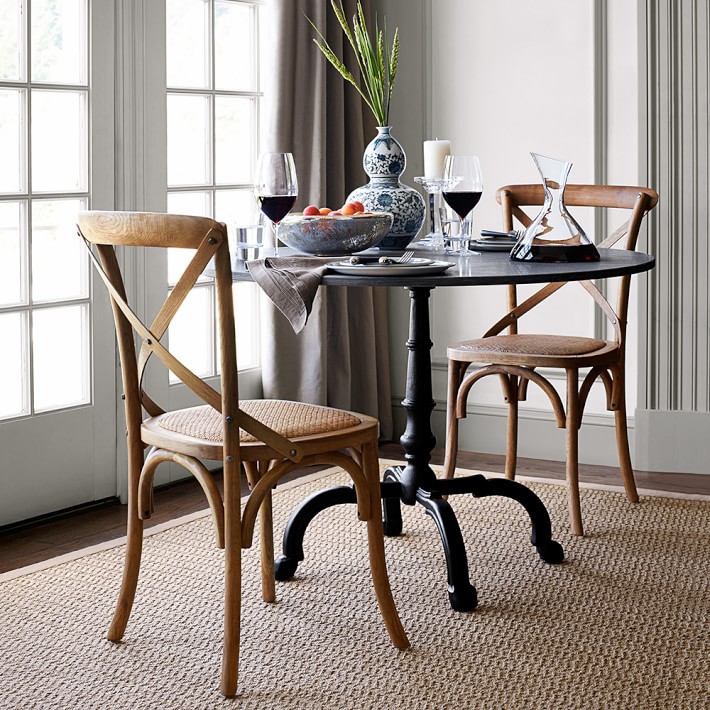 La Coupole Indoor Outdoor Dining Table Round Black Granite Top La Coupole Indoor Outdoor Dining Table Round Black Granite Top Williams Sonoma