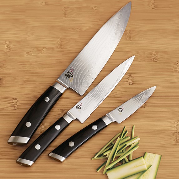 Shun Kaji 3 Piece Knife Starter Set Williams Sonoma Shun Kaji 3 Piece Knife Starter Set