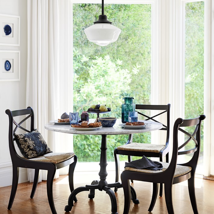 La Coupole Round Iron Bistro Table with Glass Top | Williams Sonoma La Coupole Round Iron Bistro Table with Glass Top | Williams Sonoma