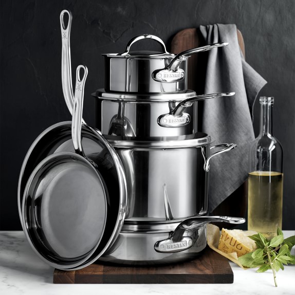 Hestan NanoBond™ StainlessSteel 10Piece Cookware Set Williams Sonoma