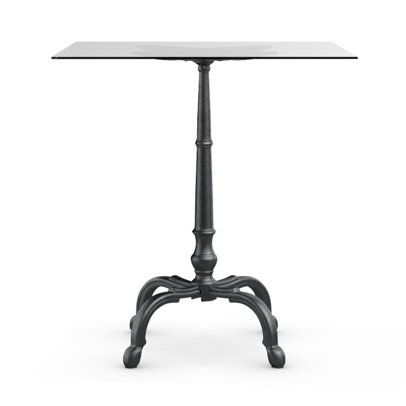 La Coupole Bar Bistro Table With Glass Top Williams Sonoma La Coupole Bar Bistro Table With Glass Top