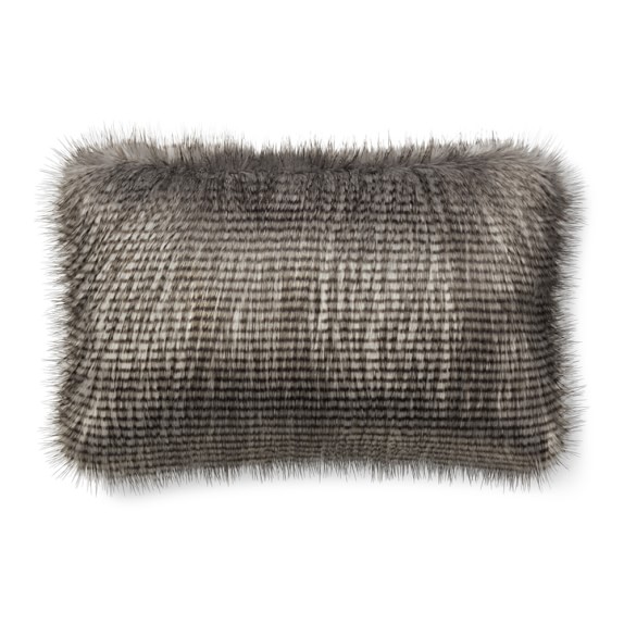 Faux Fur Lumbar Pillow Cover Grey Owl Feather Williams Sonoma Magnificent Grey Faux Fur Pillow Covers Faux Fur Lumbar Pillow Cover Grey Owl Feather Williams Sonoma Magnificent Grey Faux Fur Pillow Covers