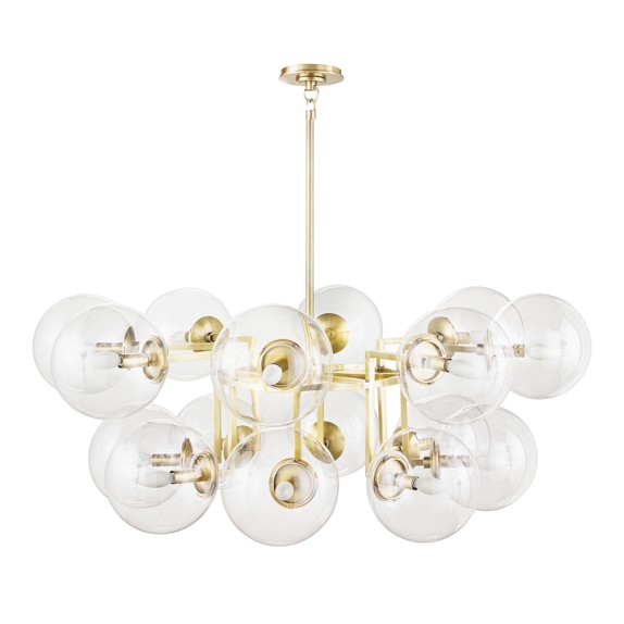 Rowan Round Chandelier, Antique Brass Williams Sonoma Rowan Round Chandelier, Antique Brass - Rowan Round Chandelier, Antique Brass Williams Sonoma