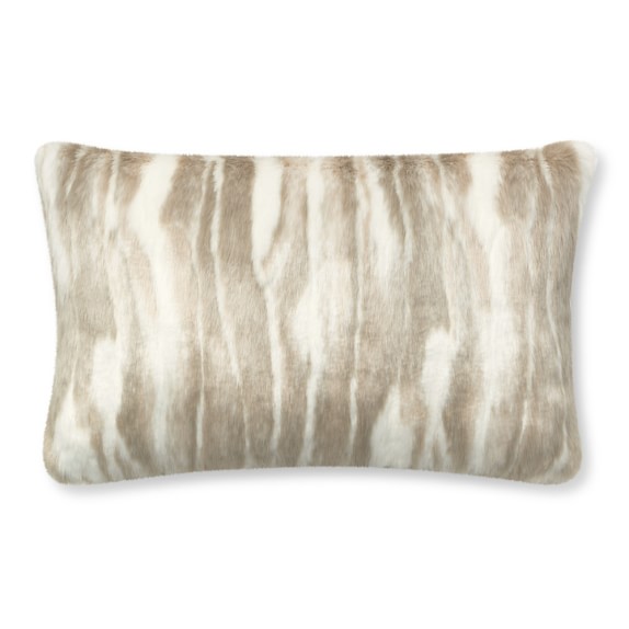 Faux Fur Lumbar Pillow Cover Arctic Fox Williams Sonoma Unique Faux Sheepskin Pillow Cover Faux Fur Lumbar Pillow Cover Arctic Fox Williams Sonoma Unique Faux Sheepskin Pillow Cover