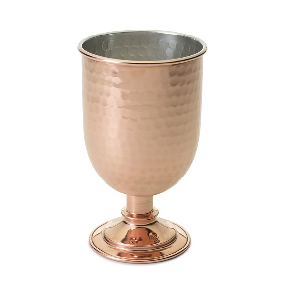 Hammered Copper Goblet Williams Sonoma