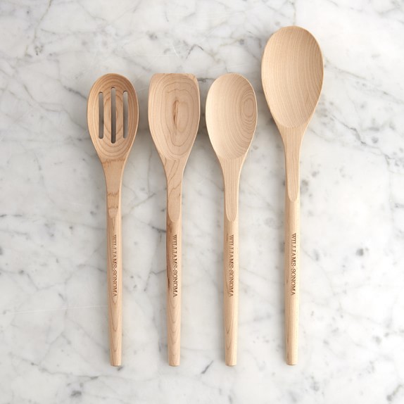 Williams Sonoma Maple Wood Spoons Set Of 4 Williams Sonoma Maple Wood Spoons Set Of 4