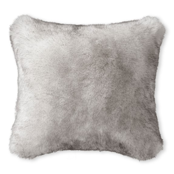 Faux Fur Pillow Cover Siberian Wolf Williams Sonoma Fascinating Faux Sheepskin Pillow Cover Faux Fur Pillow Cover Siberian Wolf Williams Sonoma Fascinating Faux Sheepskin Pillow Cover