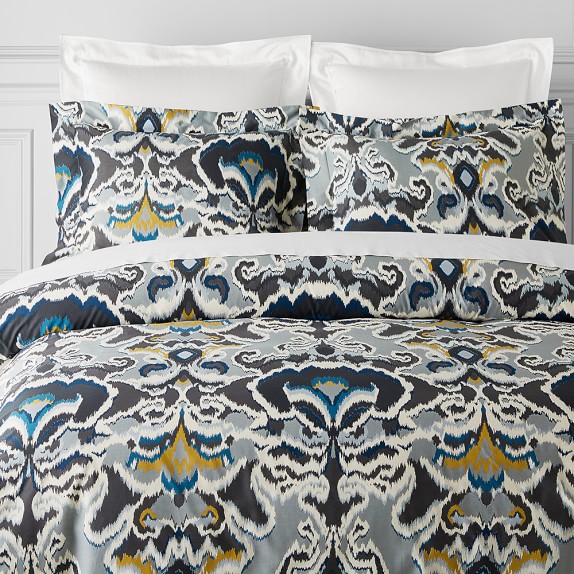Jahari Ikat Printed Organic Bedding Williams Sonoma Jahari Ikat Printed Organic Bedding