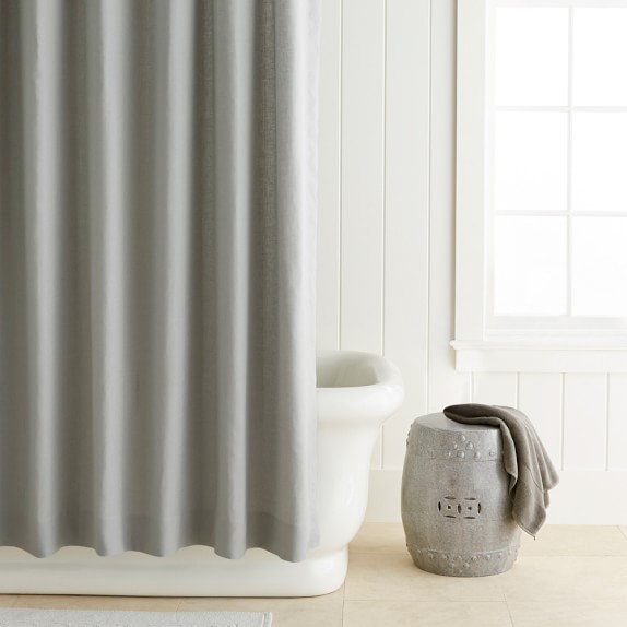 Signature Linen Shower Curtain Williams Sonoma Signature Linen Shower Curtain