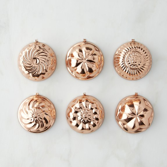 Mini Copper Molds Set Of 6 Williams Sonoma Mini Copper Molds Set Of 6