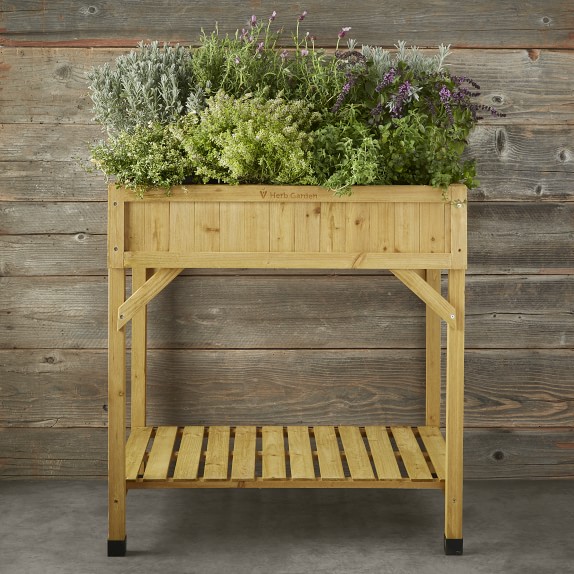 VegTrug Herb Garden Raised Bed, Natural Williams Sonoma
