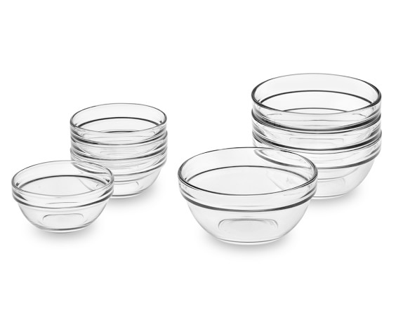 Glass Prep Mixing Bowls, Set of 8 | Williams Sonoma Glass Prep Mixing Bowls, Set of 8 | Williams Sonoma
