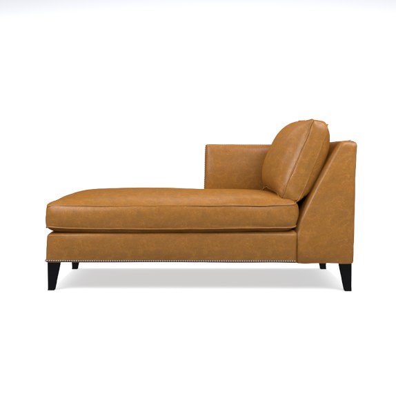 Hyde 2Piece Leather Chaise Sectional, Left Williams Sonoma