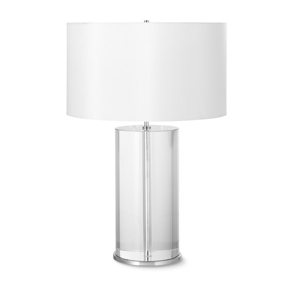 Crystal Cylinder Table Lamp Tall Williams Sonoma Tall Crystal Cylinder Table Lamp