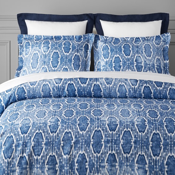 Aerin Avion Ikat Printed Linen Bedding Williams Sonoma Aerin Avion Ikat Printed Linen Bedding