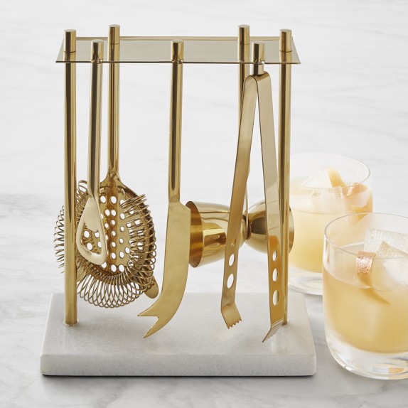Bar Tool Set, Gold Williams Sonoma