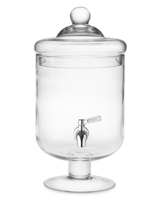 Short Footed Glass Beverage Dispenser Williams Sonoma