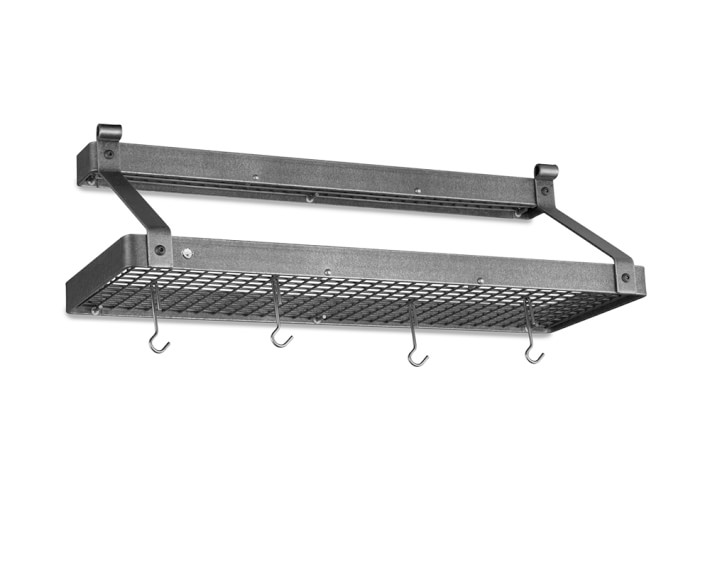 Enclume Wall Mounted Double Bookshelf Rack Williams Sonoma