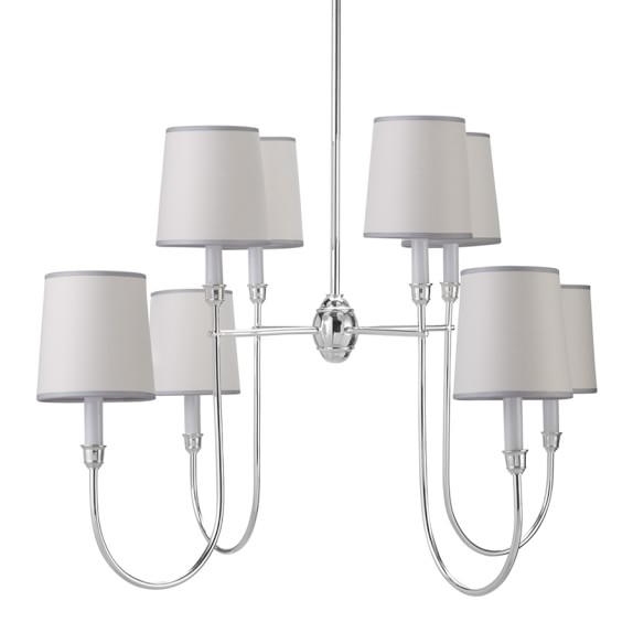 Lighting Williams Sonoma Colette Chandelier Polished Silver