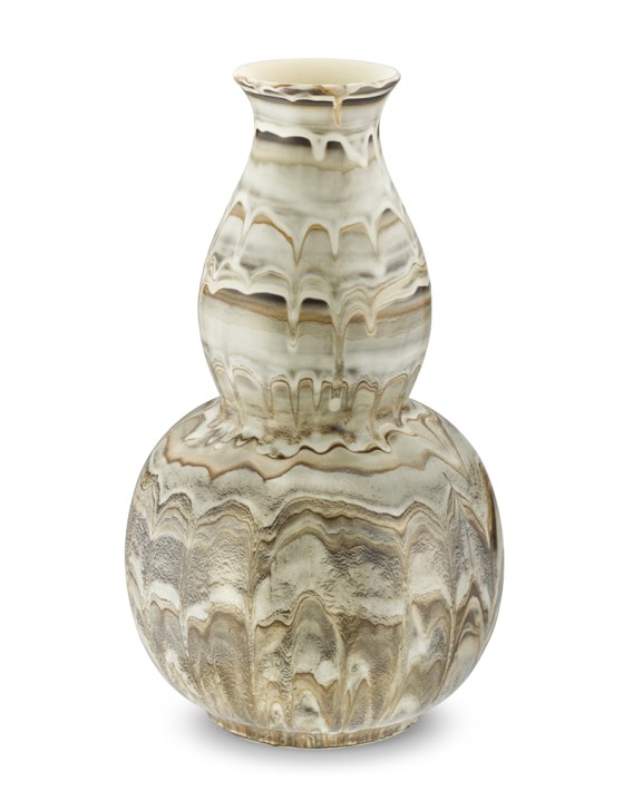 Marble-Dripped Ceramic Vase, Large, Natural | Williams Sonoma Marble-Dripped Ceramic Vase, Large, Natural | Williams Sonoma