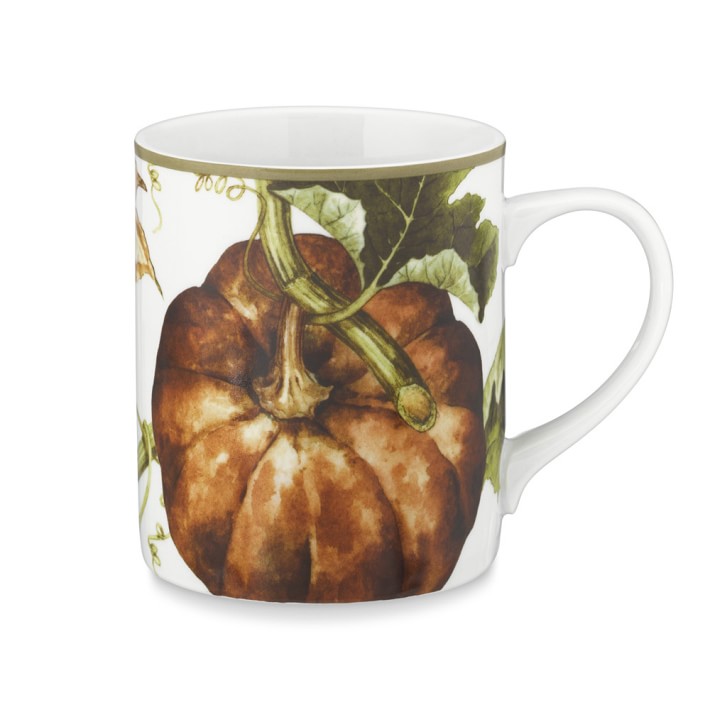 Botanical Pumpkin Mugs