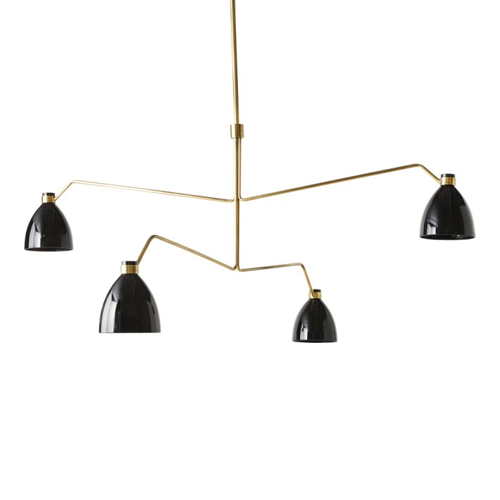 Collins Chandelier Antique Brass Williams Sonoma