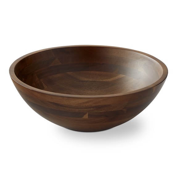 Dark Wood Salad Bowl Williams Sonoma Dark Wood Salad Bowl