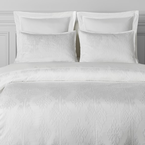 Ikat Embroidered Bedding Williams Sonoma Ikat Embroidered Bedding