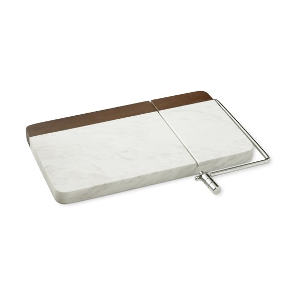 Marble & Dark Wood Cheese Slicer Williams Sonoma