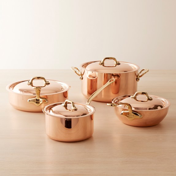 Mauviel Copper 8Piece Cookware Set Williams Sonoma