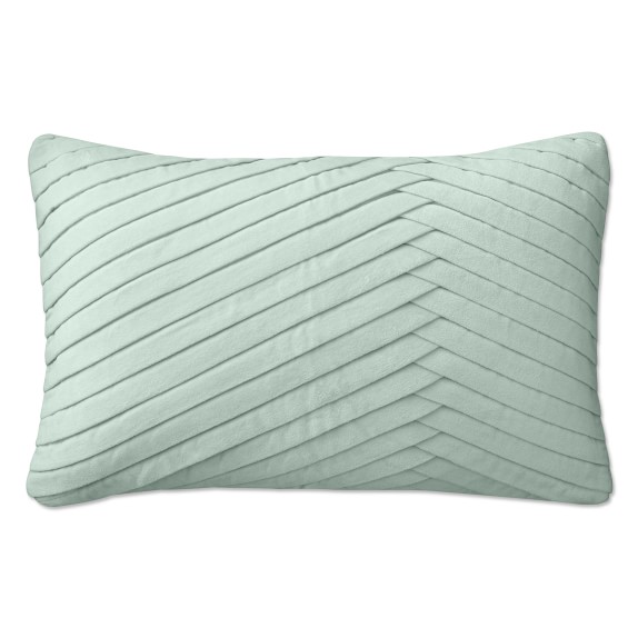 Pleated Velvet Lumbar Pillow Cover Seafoam Williams Sonoma Gorgeous Seafoam Green Decorative Pillows Pleated Velvet Lumbar Pillow Cover Seafoam Williams Sonoma Gorgeous Seafoam Green Decorative Pillows